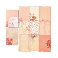 Vintage Dyeing Floral Paper, Gentle Breeze Series, Scrapbook & Journal Background Paper, Creative Material for Handmade Collage Qme B
