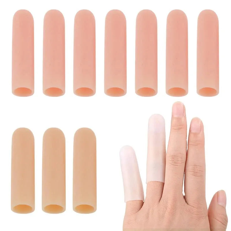 15PCS Silicone Finger Protector Moisturizing Anti-Crack Thumb Cover Thickened Anti-Wear Pain Relief Qme