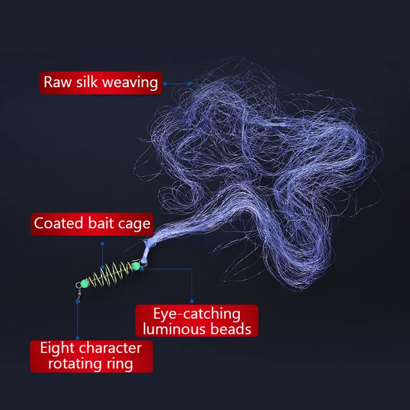 Bully Bundle Hookless Fishing Simple Small Fish Net Explosive Hook Qme