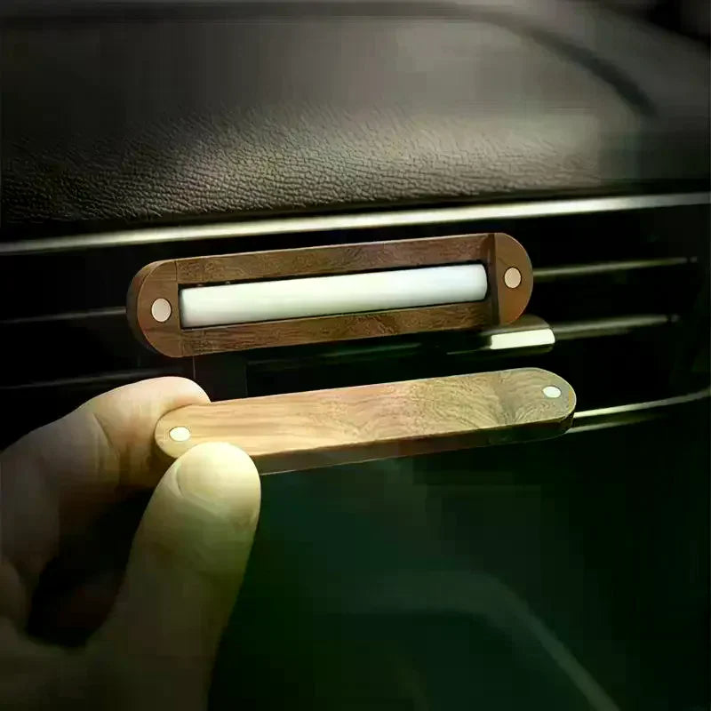 Wood Car Air Vent Diffuser Refillable, Car Fragrance Clip Diffuser, Car Aromatherapy Diffuser Long-Lasting Home Fragrance Qme