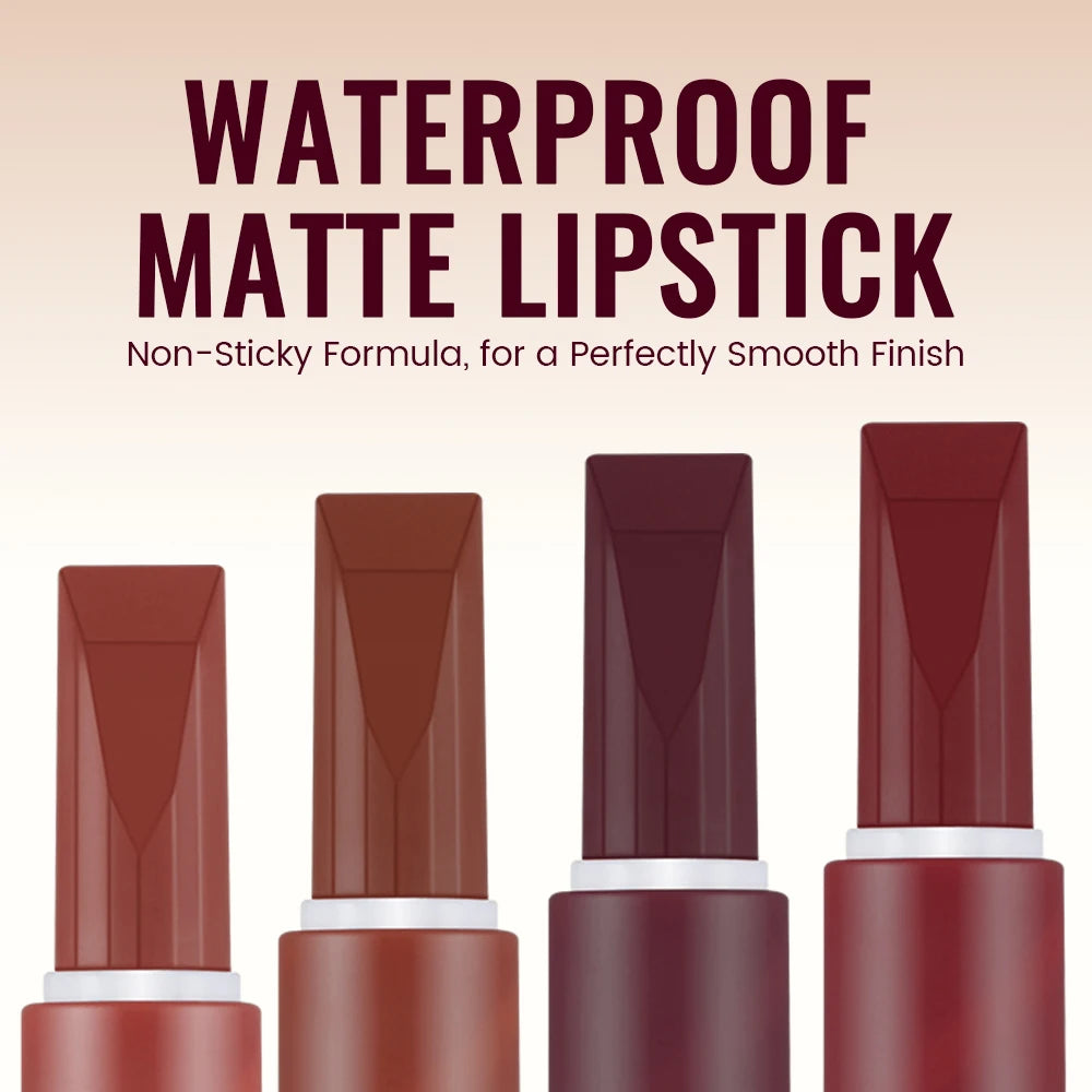 Velvet Lipstick Duo Creamy Smooth Application Pigment Long Lasting Qme