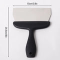 Stainless Steel Dough Scraper Coating Spatula Chocolate Kitchen Qme 201 steel