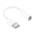 10pcs Type-C to 3.5mm adapter, LeTV to 3.5 phone headphone conversion, suitable for Android audio adapter cable Qme AP1038-type c white