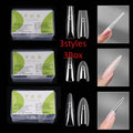 3Box Sandwich Dual Nail Forms 15Size Quick Extensions-dual T-shaped Qme Default Title