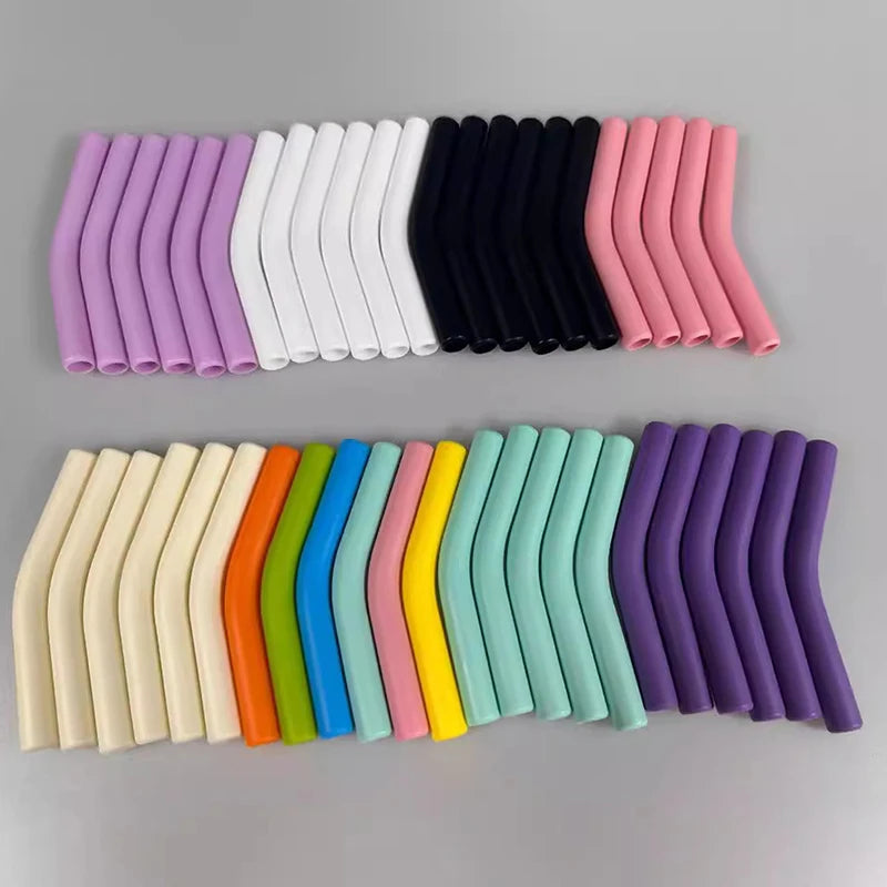 Soft Silicone Straw Covers Straws Tips Fit Wide Reusable Stainless Qme