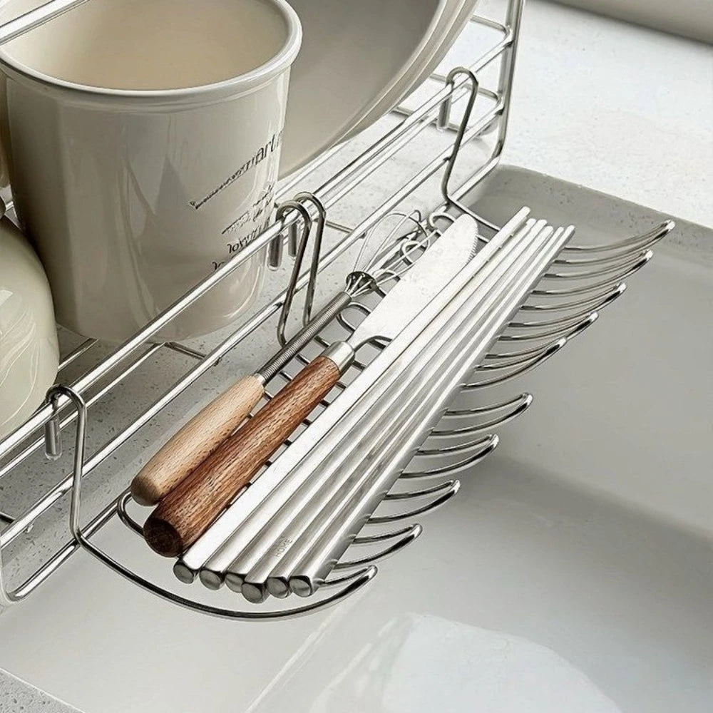 Expand Hanging Stainless Steel Storage Basket 1/3/5Pcs Sink Drain Rack Practical Holder For Kitchen Household Small Supplies Qme