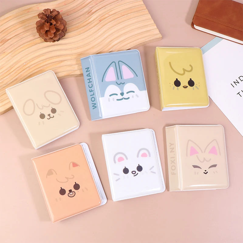 Collection Kpop Card Binder Cartoon Animal Album Photo Postcard Qme
