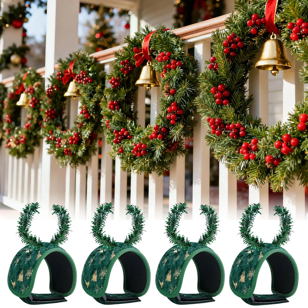 Christmas Garland Ties Pine Needle Clips Twist Plants Garden Greenery Qme