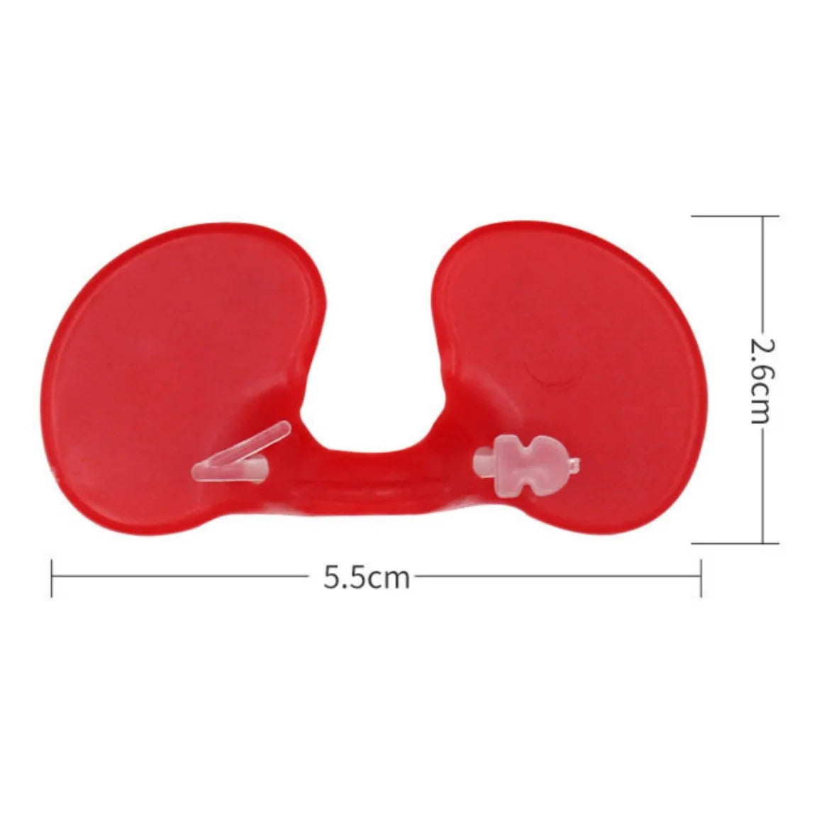 Red Chicken Glasses Plastic Peck-resistant Hair Glasses with Bolt Poultry Safety Protection Goggles Chicken Accessories Qme Small-No Hole 10pcs