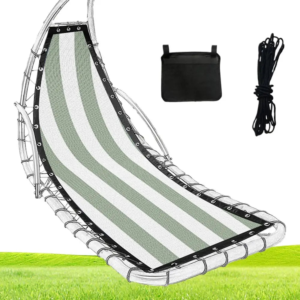 Swinging Chair Seat Cloth Thick Wear-Resistant Chaise Lounger Replacement Fabric For Outdoor Yard Camping Picnic Backyard Lawn Qme White China Mainland