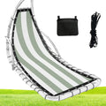 Swinging Chair Seat Cloth Thick Wear-Resistant Chaise Lounger Replacement Fabric For Outdoor Yard Camping Picnic Backyard Lawn Qme White China Mainland