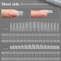 Coffin Nail Extension Forms Dual Mold Reusable DIY Acrylic Gel Qme w559