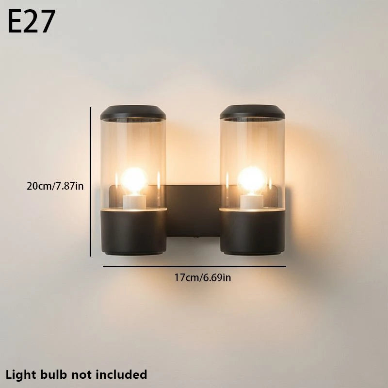 LED Wall Lamp Black Outdoor Wall Lamps Up And Down Towards Lighting For Indoor Room Decoration Garden Lighting Street Lights Qme A