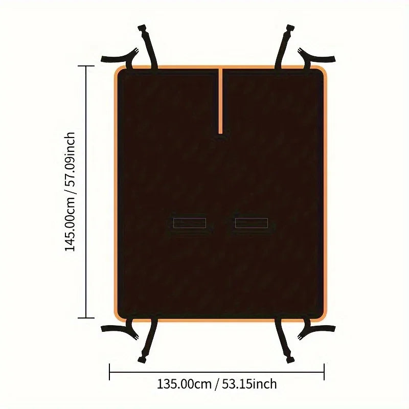 Adjustable & Foldable Pet Car Seat Mat - Lightweight, All-Season Protection, Soft Comfort Qme