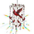 Bird Wind Chimes Garden Decoration Crystal Pendants Homeowners Nature Qme White CN