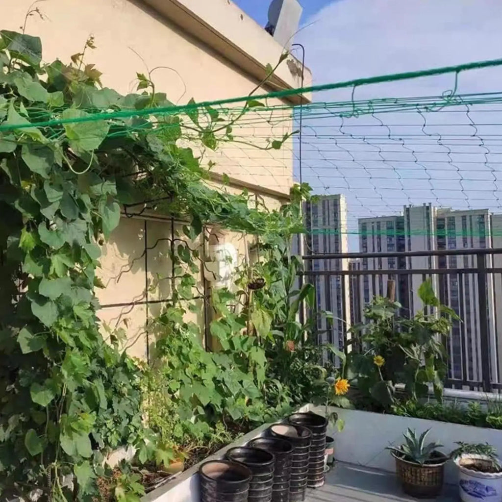 Plant Trellis Netting Heavy-Duty Elastic Plant Net Flexible Plant Support for Beans Tomatoes Peas Pumpkin Flowers Garden Netting Qme