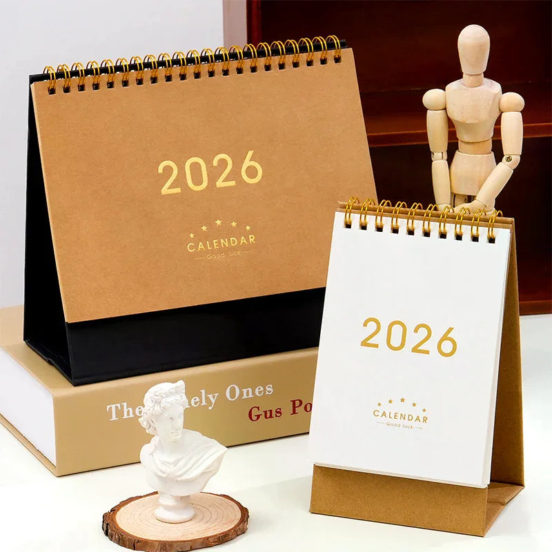 2026 Desk Calendar Annual Do List Monthly Daily Planner Time Qme