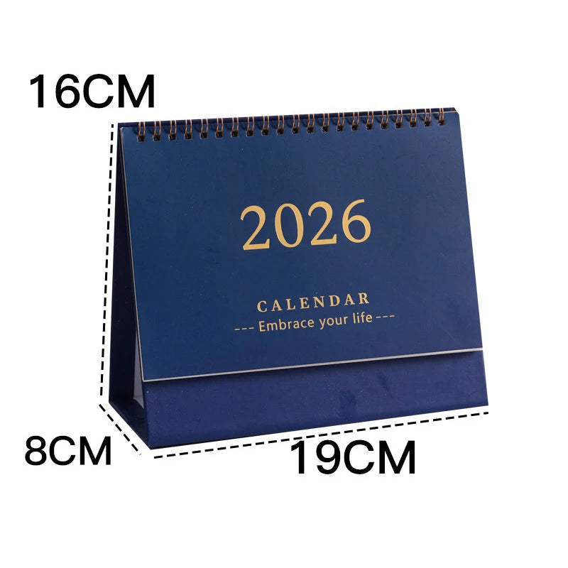 2026 Mini Desk Calendar Simple Creative Desktop Ornaments Calendar Plan Punch Card Calendar Notepad Calendar Anniversary Gift Qme