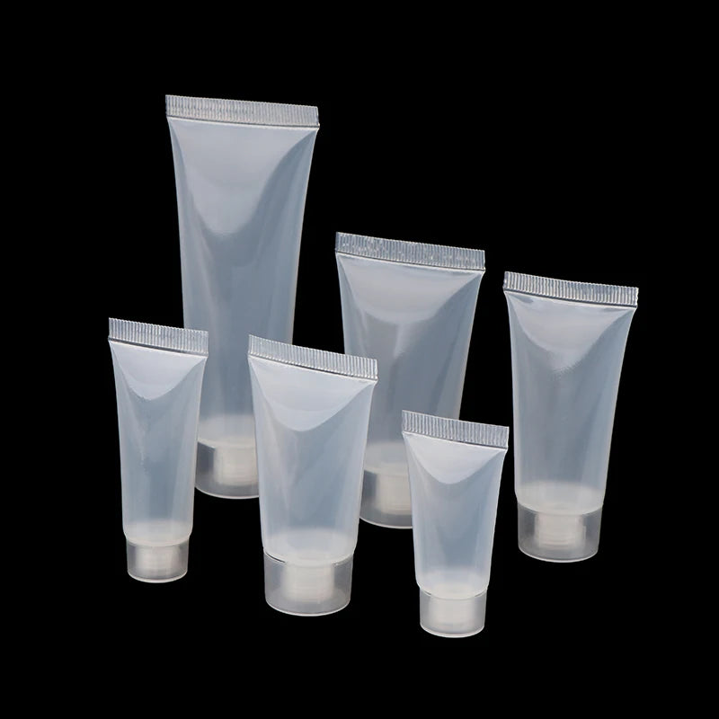 Empty Lipstick Tube Lip Balm Soft Makeup Squeeze Clear Plastic Gloss Qme