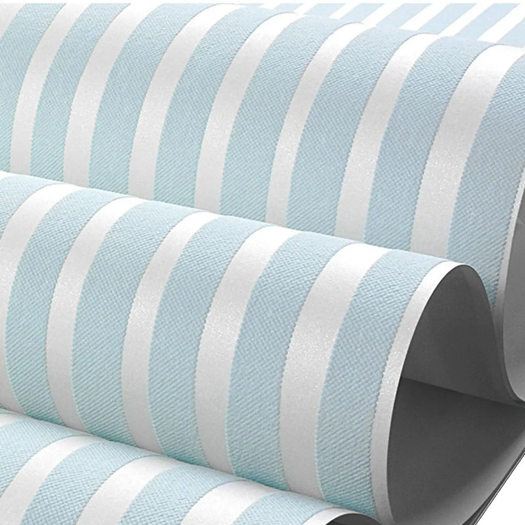 Striped Wallpaper Decorative Wall Film Modern Minimalist Non-woven Waterproof Wallpaper for Shelves Cabinet Furniture Bedroom Qme
