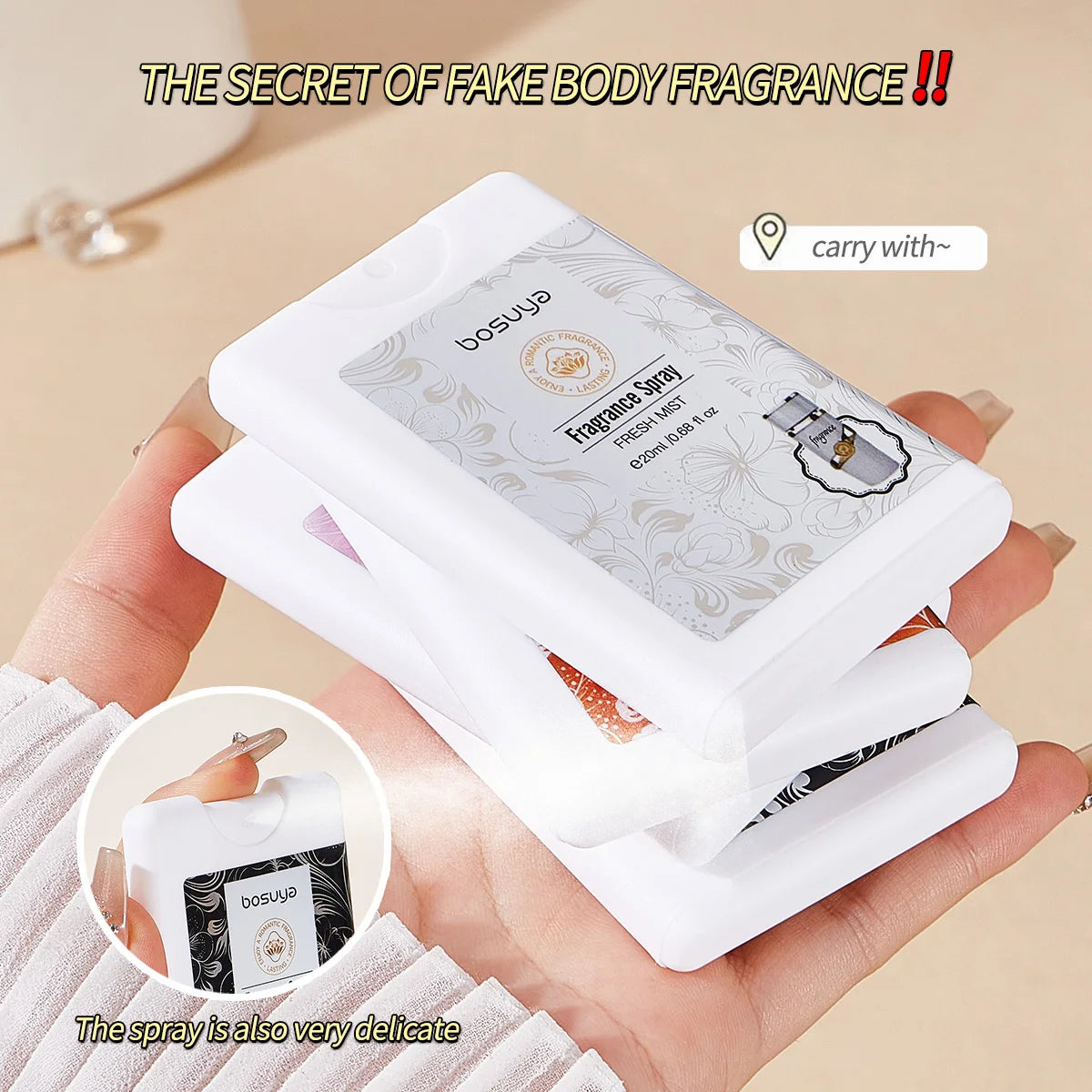 Fresh Fragrance Spray Flower Fruit Lasting Suitable Clothes Hair Qme