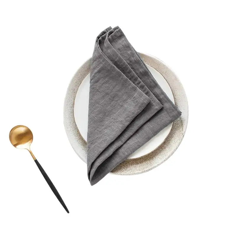 1 Party Table Decor Placemats House Warming 40x40cm Cotton Napkin Qme darkgray 36x45 1pc 0