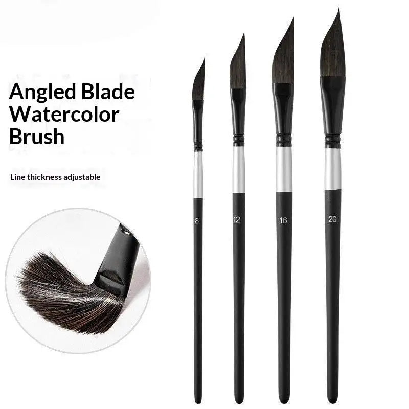 Watercolor Paint Brush Shaped Professional Gouache Pen Nylon Bristles Qme