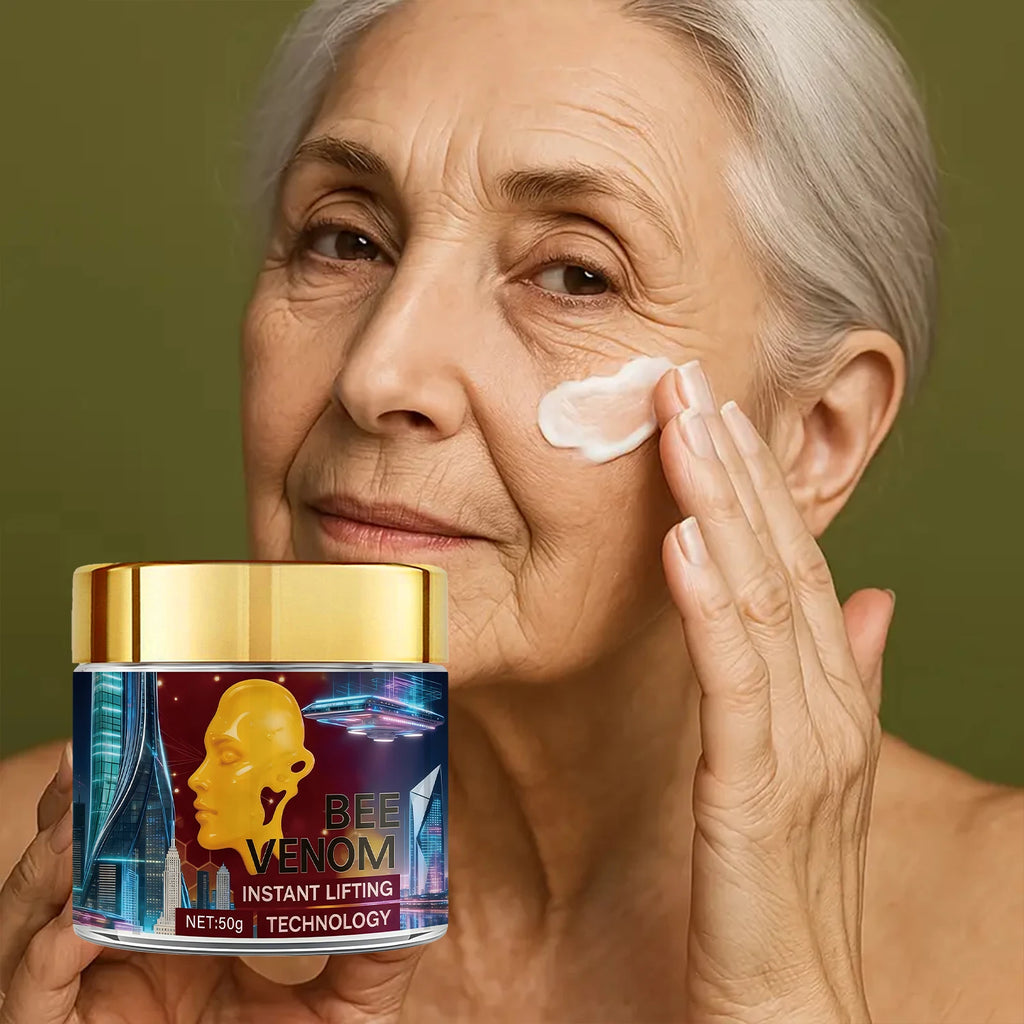 Bee Venom Instant Lifting Cream with Retinol & Arbutin - Moisturizing & Firming Face Cream for Confident, Soft Skin Qme