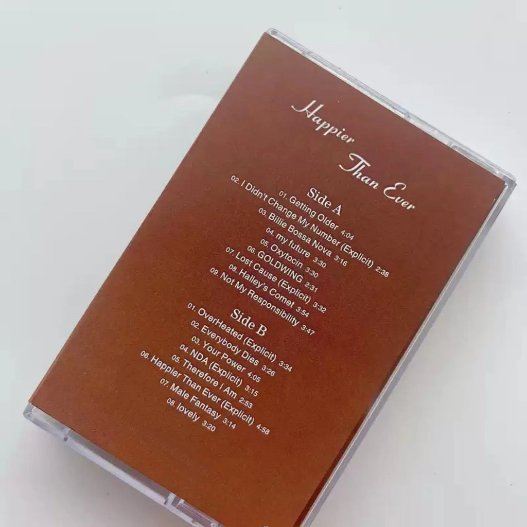 Retro Emotional Pop Music Cassette Tape, Warm Brown Tone Portrait Themed Cover, Narrative Ballad Track Collection Qme