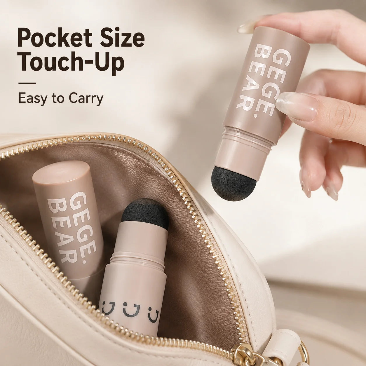 Hairline Shadow Powder Stick Waterproof Root Touch Up Concealer for Gray Roots Thinning Hair Natural Hairline Filler 3 Colors Qme