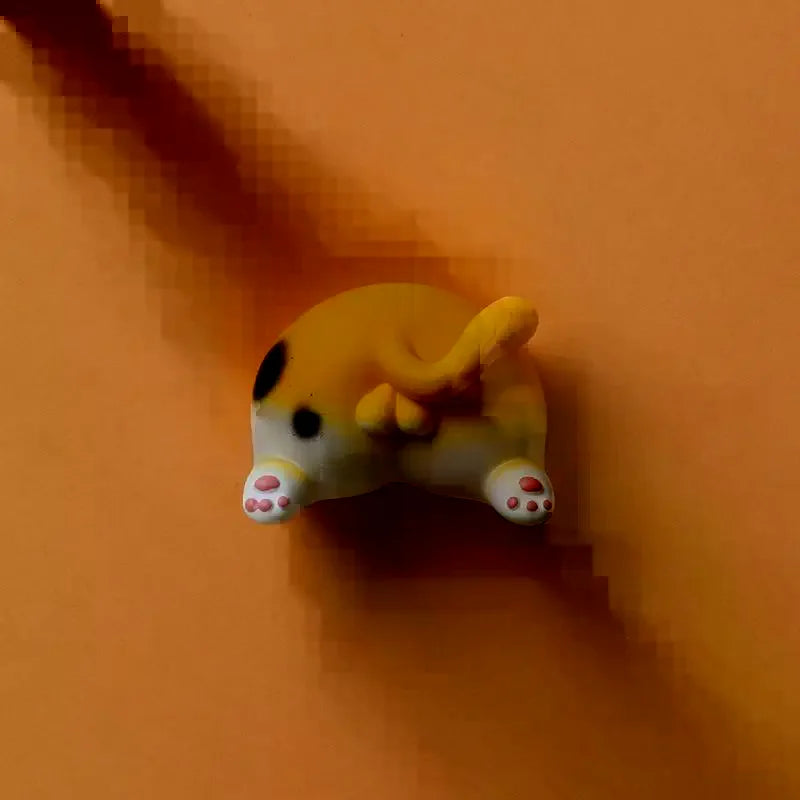 Cat Buttocks Refrigerator Magnets Cartoon Animal Photos Wall Cute Resin Magnets Car Refrigerator Decoration Accessories Qme