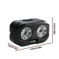Head Lamp 14 Modes Rechargeable LED Headband Flashlight 900 Lumen Waterproof Head Light for Camping Hiking Fishing Walking Night Qme White CN
