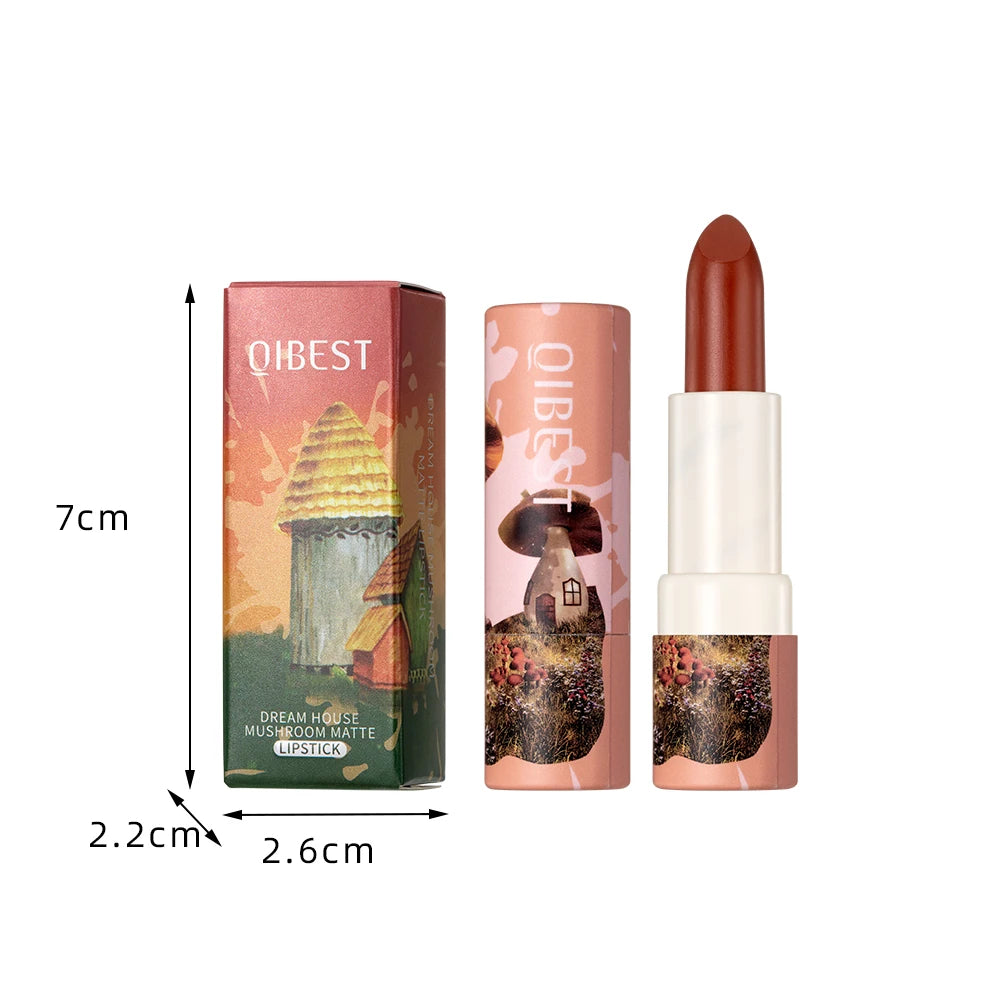 Matte Lipstick Long Lasting Waterproof Lip Stick Smudge-free Classic Highly Pigmented Velvet Red Lip Tint Makeup Lip Stain Qme