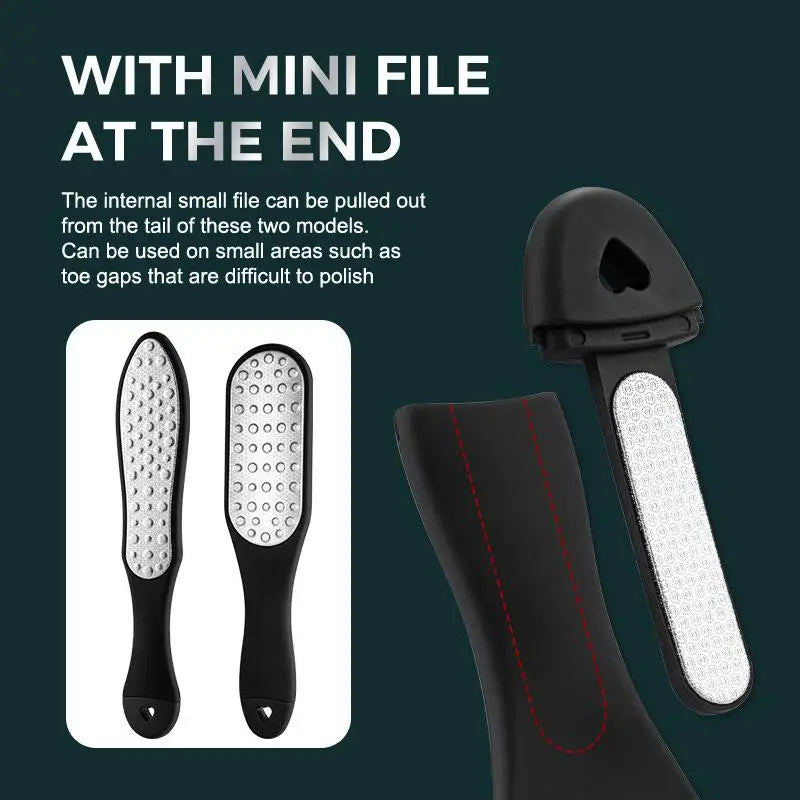 Foot File Pedicure Tool Easy Use Dual Coarse Fine Grinding Surfaces Qme
