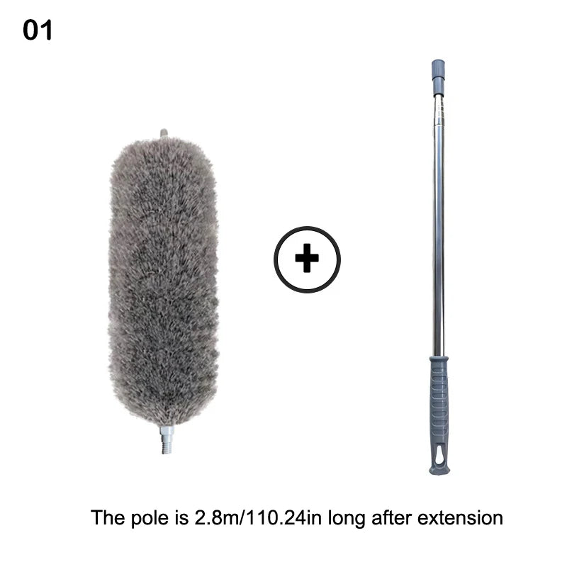 Microfiber Dusting Brush Reusable Ceiling Cleaning Tool Dust Dusters Qme 1