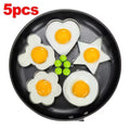 1/4/5PCS Stainless Steel Omelette Forming Machine Mold Frying Pan Pancake and Egg-shaped Device Kitchen Gadgets Qme 5pcs set