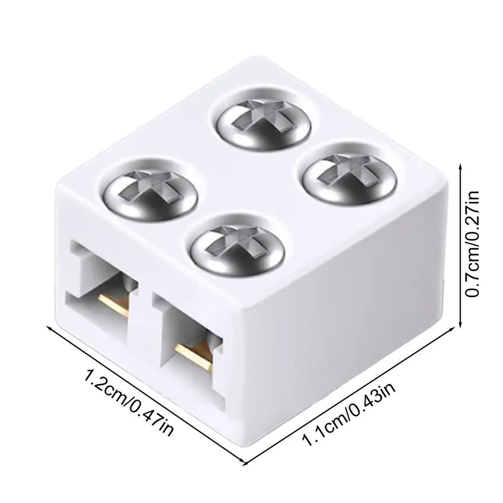 LED Light Strip Connectors Solid 8mm LED Light Connectors Easy-to-Use LED Connector Versatile LED Strip Light Connectors For 5V Qme 8mm LED light connec