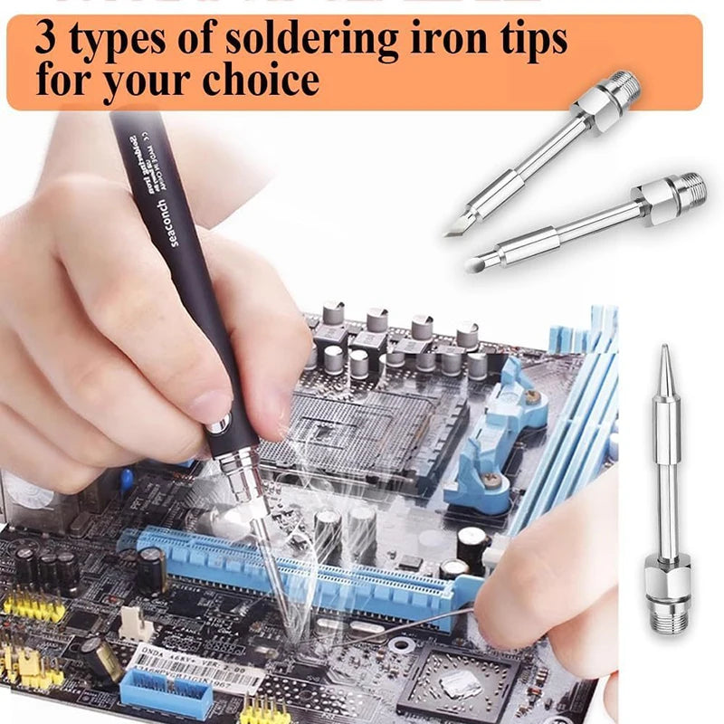 510 Interface Soldering Iron Head Mini Portable Tip Accessories Tool Qme