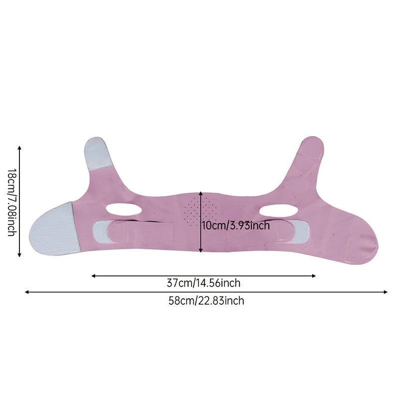 Reusable V-line Face Slimming Bandage Chin Cheek Lifting Belt Facial Qme onesize