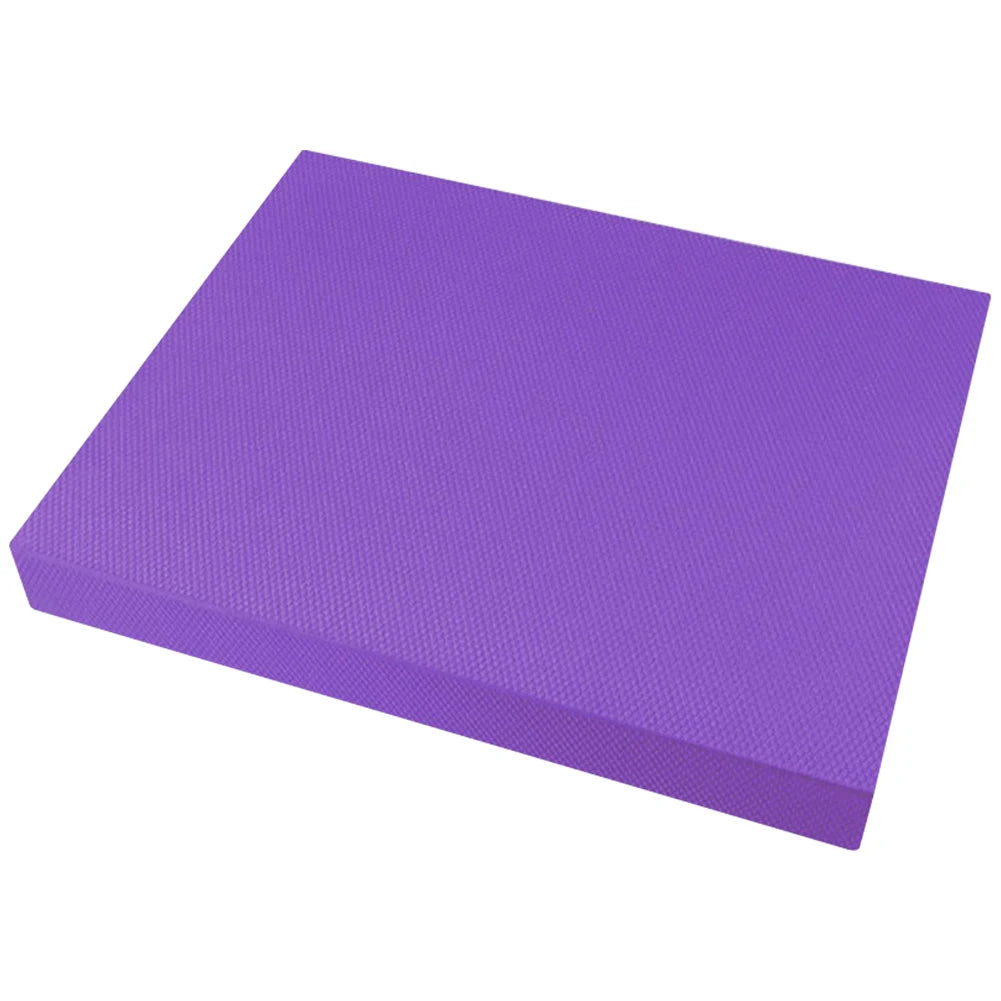 Yoga Balance Pad Thickened Exercise Balance Pad Fitness Balancing Pad Foam Cushion Mat for Yoga Pilates Stretching Qme Purple