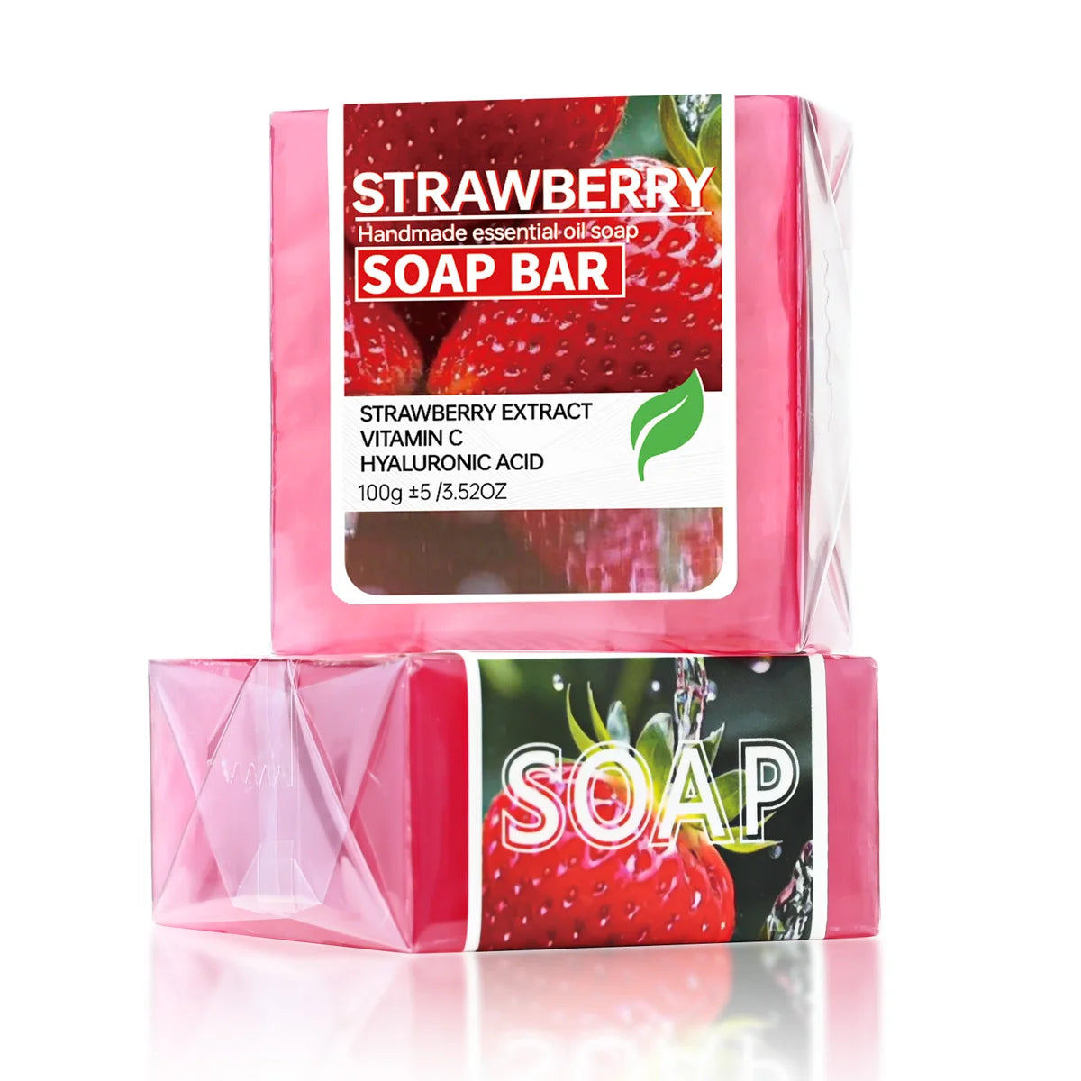 Strawberry Fruit Jam Puree Essential Oil Soap Handmade Cleansing Face Qme strawberry