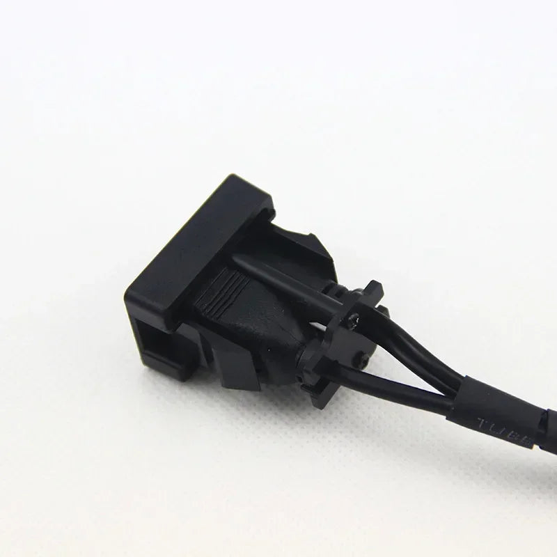 Car Boat Mot 1 Meters Length USB 2 RCA To 3.5mm Female Flush Mount AUX Stereo Qme