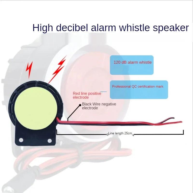 2pcs 220V buzzer alarm, high pitched speaker, anti-theft alarm, piezoelectric warning device Qme