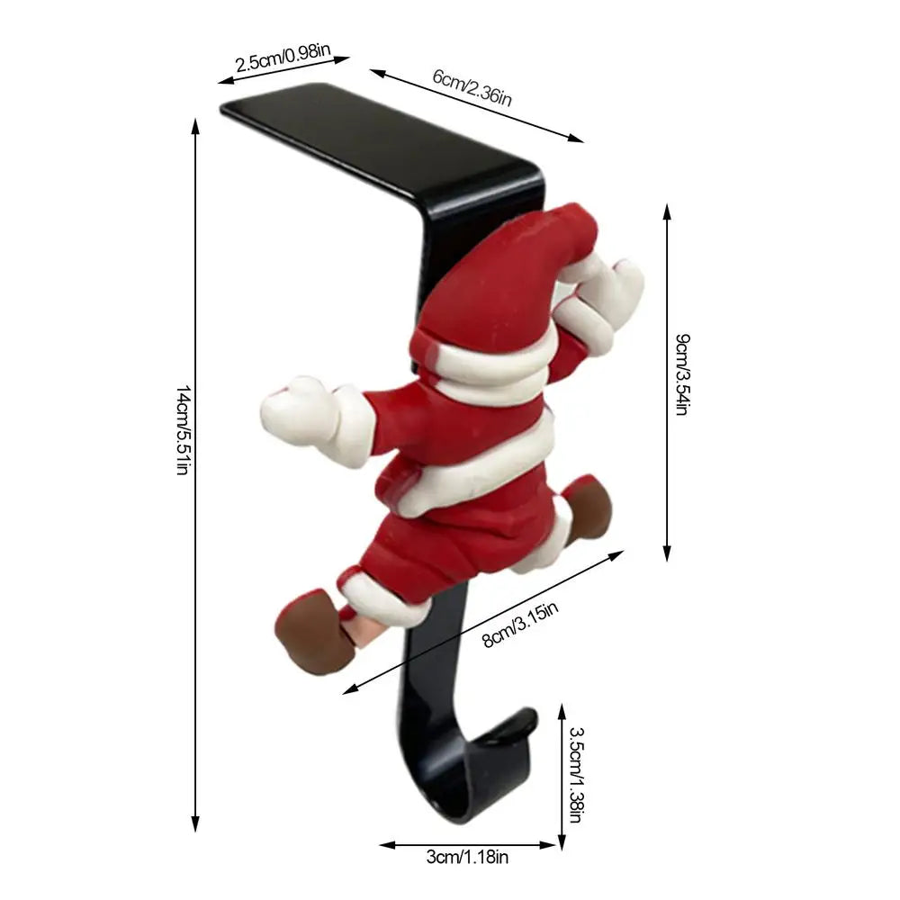 Christmas Stocking Holders Mantle No Drilling Hooks Garland Wreaths Qme D China Mainland