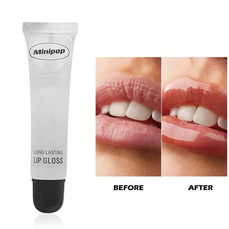 Lip Gloss Moisturizer Plumper Long Lasting Sexy Lips Pump Transparent Waterproof Volume Lip Clear Lipgloss Base Clear Lip Gloss Qme Transparent 6 pcs
