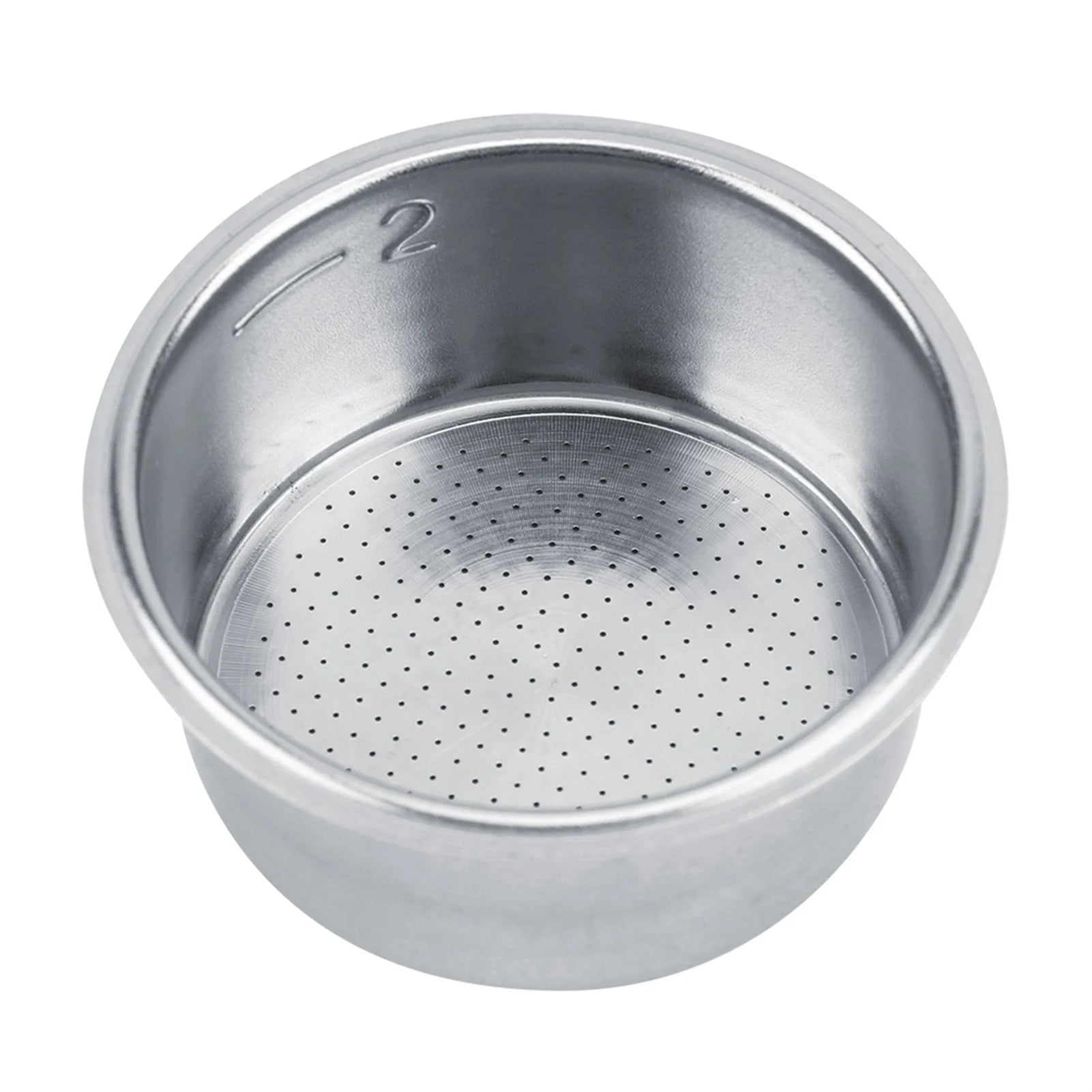 Coffee Filter Basket Stainless Steel Non Pressurized Portafilter Basket for Breville Single Wall Espresso Machine Parts Qme Silver