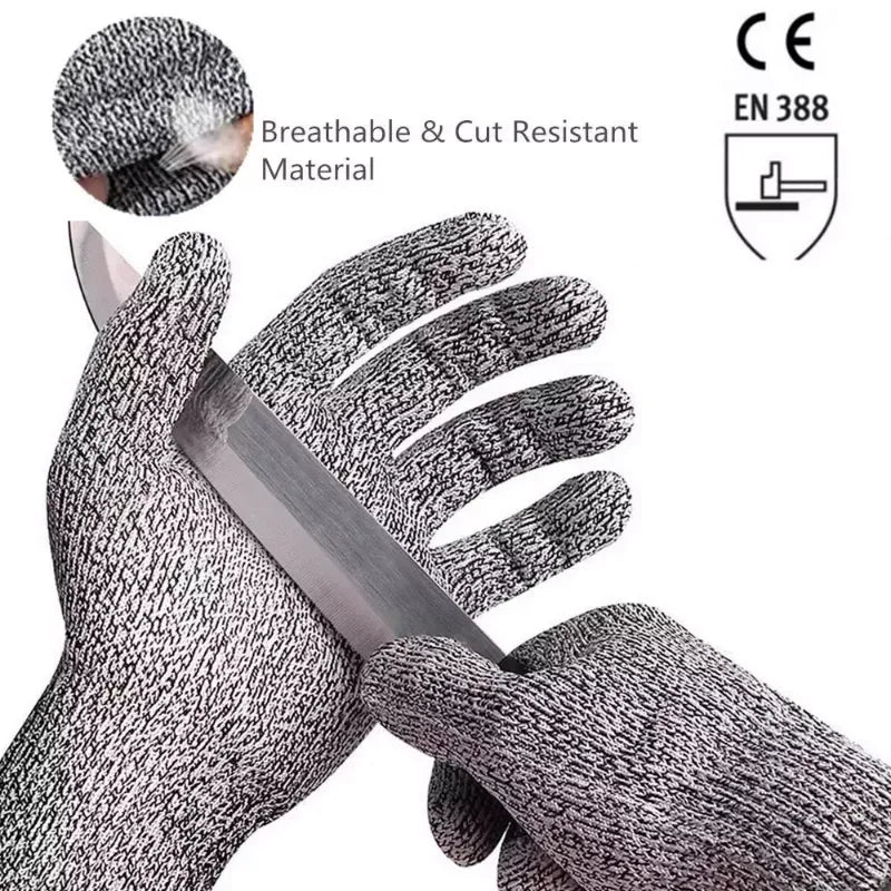 Hand Protective Gloves for Kitchen Gardening, Working Gloves for Butcher Meat Chopping, Mittens for Men and Women, 1 Pair Dropsh Qme