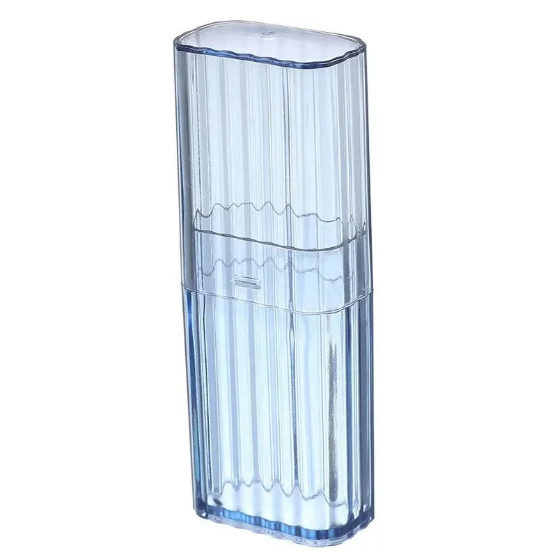 1pc Portable Transparent Storage Box Travel Travel Toothpick Simple Small Objects Wound Stickers Sorting Box 4.09in*1.33in Qme