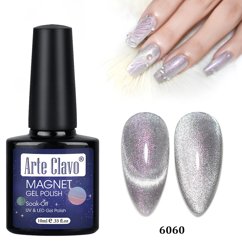 Arte Clavo Auroras Cat Eye Magnetic Gel Unicorn Shining Transparent