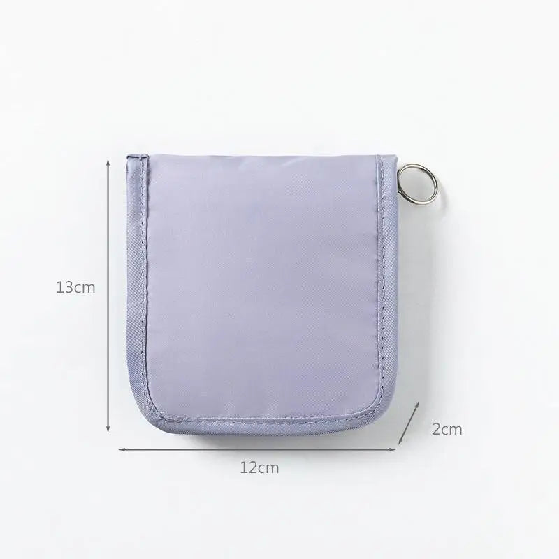 Portable Medical Pouch Foldable Pill Organizer Zipper Sort First Aid Qme S Purple